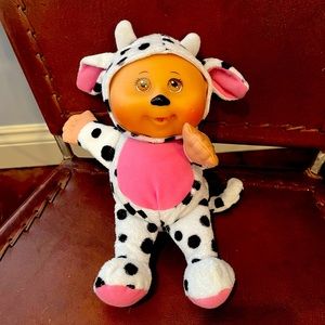Cabbage Patch Kid with cow costume